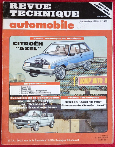 Revue technique citroën - revue, axel