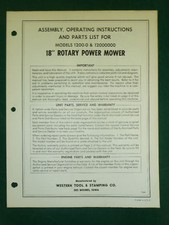 WESTERN TOOL 18"  ROTARY MOWER