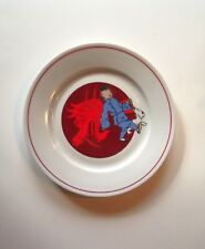 Décor Tintin Hergé de 1993 assiette en porcelaine Tables et Couleurs