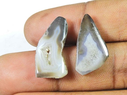 Paire assortie agate - paire,