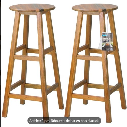 Tabouret bar lot 2 - tabouret,
