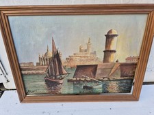 Signed Marine Oil On Canvas Painting