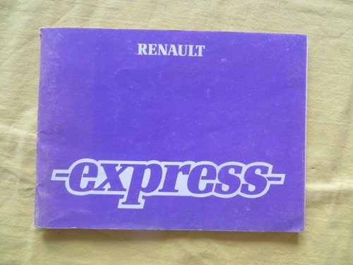 Renault express notice - -,