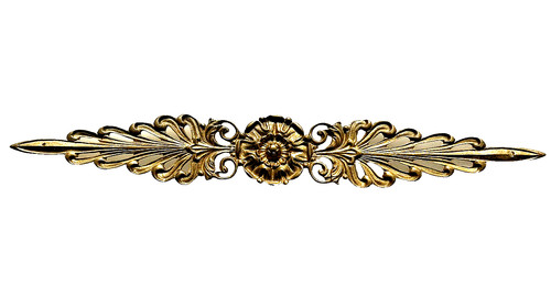 Décor pediment bronze - décor, or