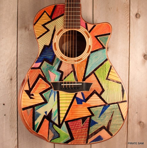 Washburn wcg25sce custom - washburn, art