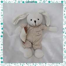 Doudou Peluche Lapin Tricot