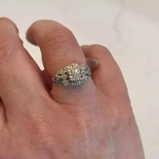 Bague ancienne finition or