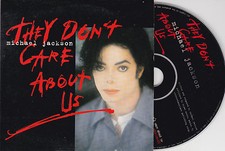 CD CARTONNE CARDSLEEVE 2T MICHAEL JACKSON THEY DON'T CARE ABOUT US 1996