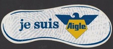 "VINTAGE ""I AM EAGLE"" EAGLE SHOE LABEL STICKER CAR...