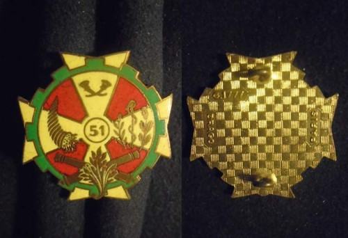 Insigne militaire 51 - insigne, –