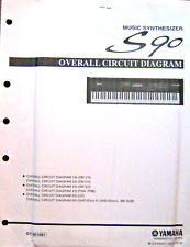 Yamaha S90 Synthesizer Original Overall Circuit Diagram Schematics in it's Cover