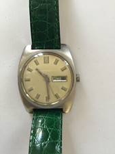 Montre HELVA Swiss made automatique acier sur cuir