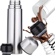 Gourde Isotherme 500ml Bouteille Isotherme 500ml Gourde Metal INOX Étanche Ré...