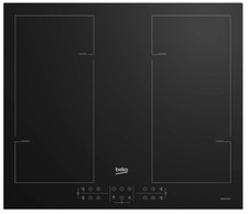 beko table de cuisson à induction 60cm 4 feux 7200w noir hii64206f2mt 