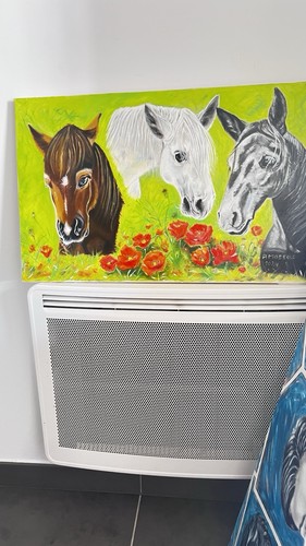 Peinture huile sur - À,