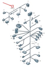 VW Sharan 7N Harnais Pour