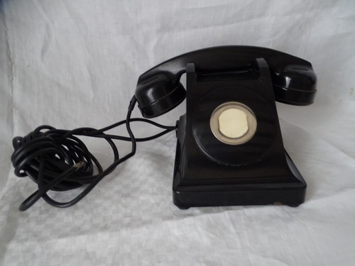Ancien telephone noir bakelite - ancien,