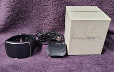 Samsung Galaxy Gear S SM-R750V Curved Super AMOLED Smart Watch  - Black Tested
