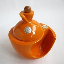 Denicotea Pipe Holder Tobacco Pot Earthenware Orange Ceramic Art PK