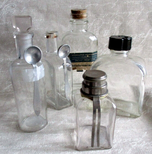 Anciens flacons bouteilles - anciens,