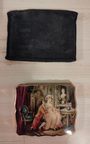 Poudrier miroir vintage - , 2