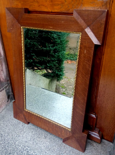 Important miroir plaqué