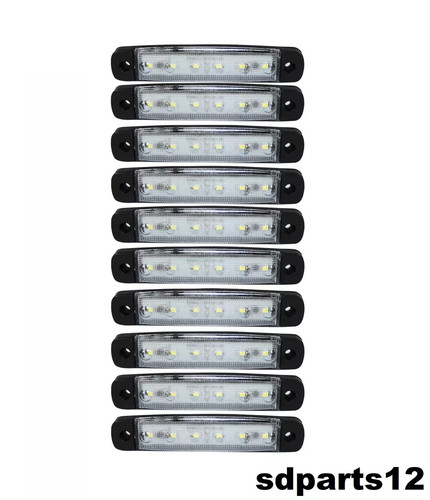 24v blanc led feux de - 10, x