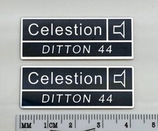Celestion Ditton 44 Speaker Grill Badge Logo Emblem Aluminum Pair