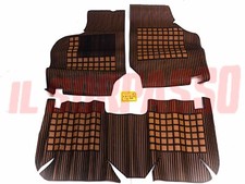 Tapis Marron Et Noir FIAT 128 RALLY Originaux Égyptien Filgomme Défaut
