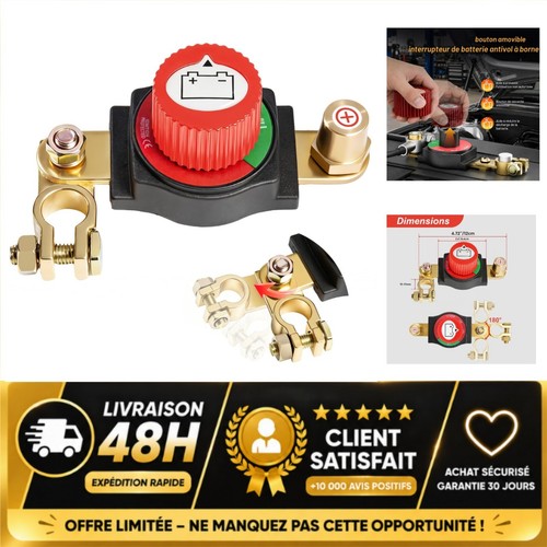 Coupe circuit batterie 12v 24v - batterie, 12v-24v