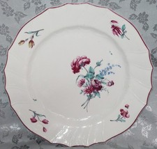 SUPERBE ANCIENNE ASSIETTE PORCELAINE TENDRE DE TOURNAI DECOR FLEURS POLYCHROME