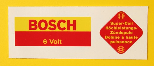 Autocollant vintage bosch bleu - vintage,