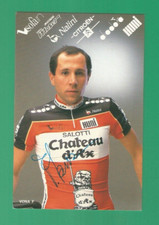 CYCLISME carte cycliste FRANCO VONA équipe CHATEAU D'AX 1989 Signée
