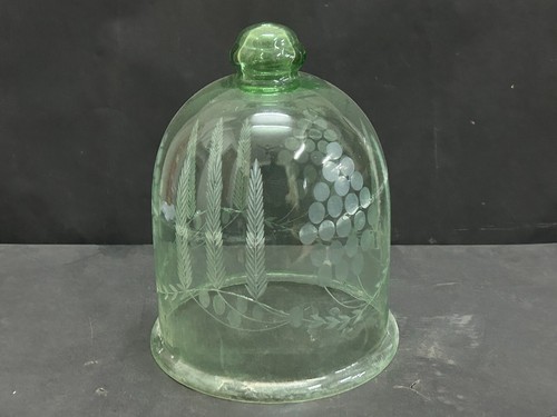 Lampe vintage verre vert - vert, /