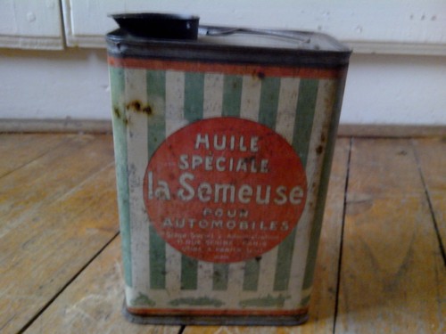 Ancien bidon tole huile - bidon,