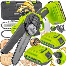 Tronçonneuse Électrique Sans Fil AGREENO 2 Batteries + Pompe à Huile – Puissante