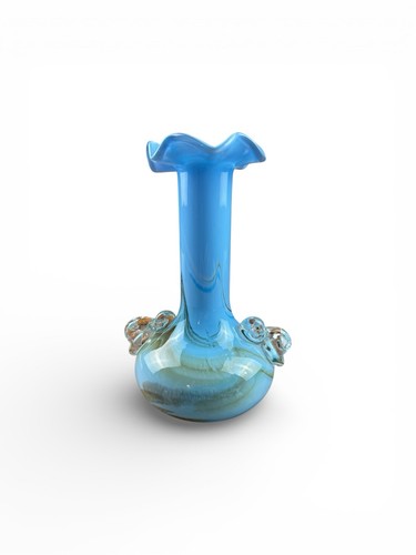 Blue opaline blown - opaline, glass