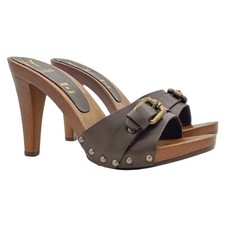 Mules À Talons Hauts Avec