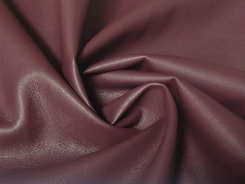 Tissu similicuir bordeaux - tissu,