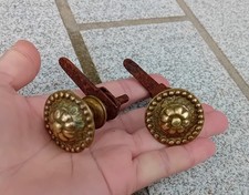2 OLD FURNITURE HANDLES DRAWER button, in BRONZE or BRASS, D=2.3cm No. 47D