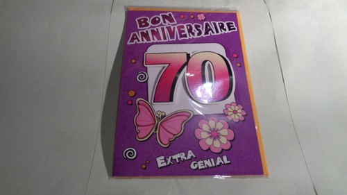 Carte bon anniversaire 70 - anniversaire,