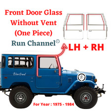 Paire de vitres de porte avant