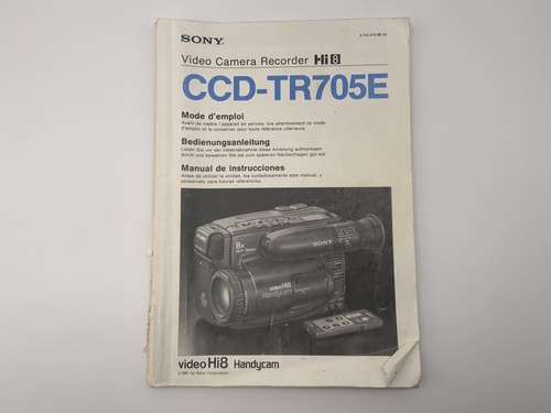 Sony ccd tr705e - ccd-tr705e, vidéo