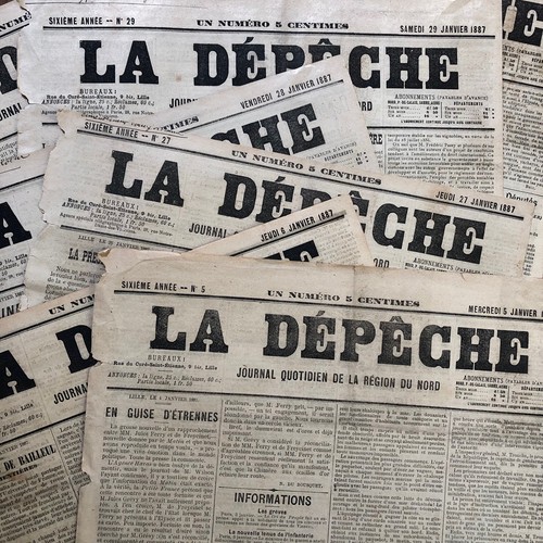 Journaux depeche nord - du,