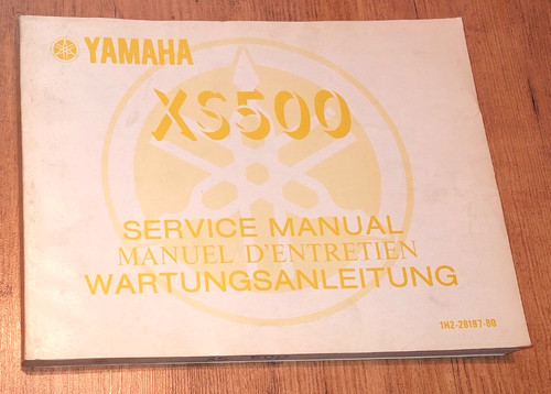 Manuel atelier yamaha 500 - manuel,