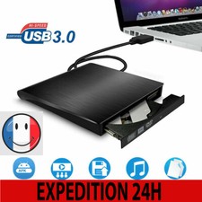 Lecteur CD DVD Externe Graveur USB 3.0 DVD Externe Portable RW/ROM Player Reader
