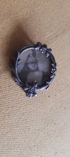 Broche porte photo art nouveau - art,
