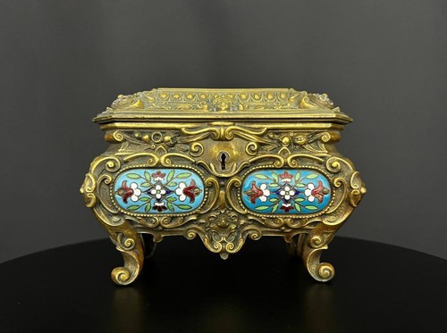 Coffret bijoux ancien en - à,