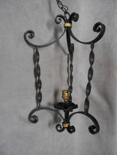 Lustre en fer forgé Vintage 60 cm H totale
