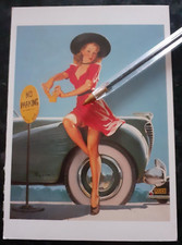 PIN UP _ housewife hood _ Gil Elvgren _ erotic _ garter belt _ PIN-UP